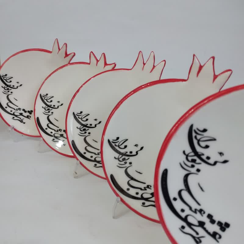 بشقاب پذیرایی طرح انار